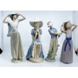 4 Nao figures by lladro Good condition