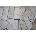 Eighteen Victorian period Inquistion documents circa 1845, including the City of Peterborough and
