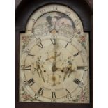 A Thirty- hour white dial longcase clock, Pattison, Halifax, with rolling moon phase, seconds and