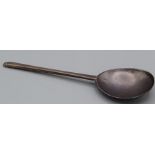 William Cary, a Charles II silver slip top spoon, initialed M to reverse of bowl, MW at top of stem.