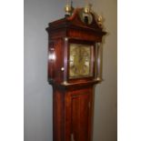 R Gilkes, Adderbury. Thirty hour longcase clock with 10'' square brass dial. A thirty hour