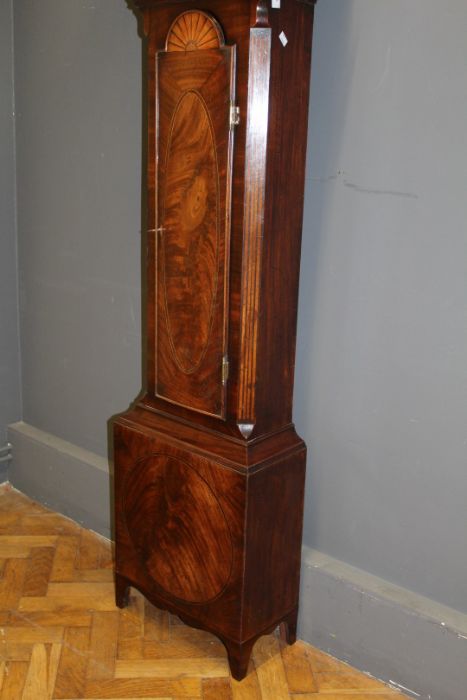 J Richie of Hull. Eight day longcase clock with 12'' still arch dial, c 1790. Eight day two train - Image 2 of 10