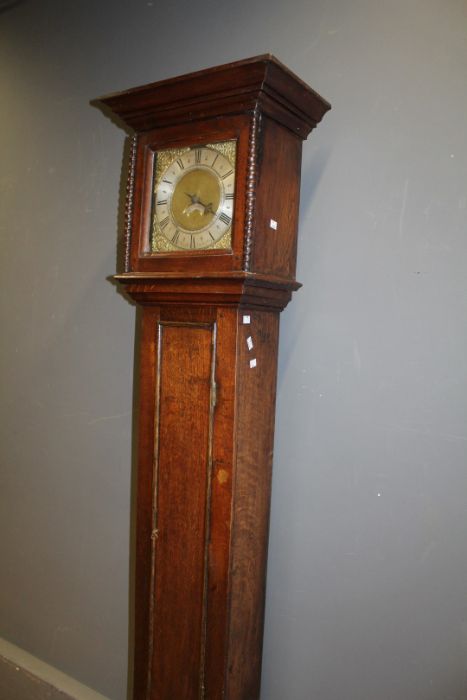 Jn (John) Ogden, Darlington. Thirty hour longcase clock with 10'' square dial and single hand and - Image 2 of 7