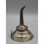 Alexander Field, a George III silver wine funnel of typical form with reeded bands. London 1788/