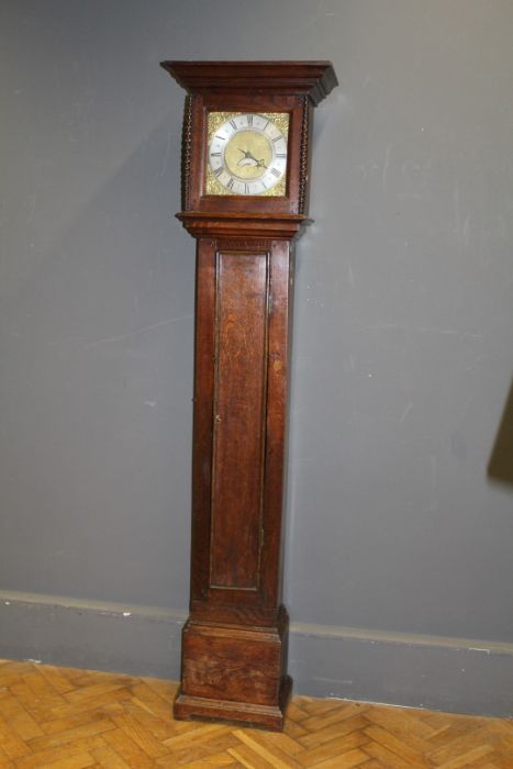 Jn (John) Ogden, Darlington. Thirty hour longcase clock with 10'' square dial and single hand and - Image 6 of 7