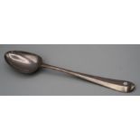 Mary Mathew, a Queen Anne Hanoverian rat tail basting spoon. Britannia standard silver, monogram