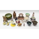 A collection of ceramics and other items to include Royal Worcester coffee can and saucer, Royal