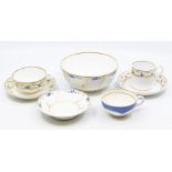 A collection of Bloor Derby, circa 1825-1828  to include: 1. coffee cup and saucer and matching