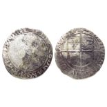 Elizabeth I shilling.  Sixth issue, 1582-1600 AD. Silver, 30mm, 5.3g. Crowned bust left, ELIZAB D