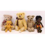 Bears: A collection of four assorted soft plush bears to include: Steiff 662966 Limited Edition