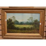 Two early 20th Century oils on canvas, depicting country scenes, framed and unsigned