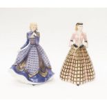 Two boxed Royal Worcester lady figures including Vivien and Georgia, with certificates