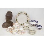 Ceramics - a Royal Doulton 3343 pattern caberet set, for two; a Royal Doulton Larchmont pattern part