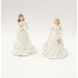 Two Royal Worcester lady figures including Special Mum and Wedding Day