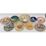 A large collection of 19th Century and early 20th Century plates including Crimper, 19th Century
