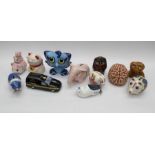 A large collection of novelty money boxes, various shapes, sizes and designs, ceramics, tin, plastic