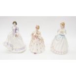 Three Royal Doulton lady figures of Claire, Suzanne and Christine