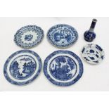 A quantity of 17/18/19th and 20th Century Chinese ceramic items including an insect plate, a vase