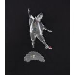 Swarovski 1999 Masquerade Pierrot crystal figure in box