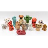 A collection of mixed mid 20th Century late 20th Century novelty money boxes, including 19th Century