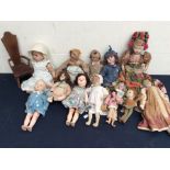 A collection of Vintage dolls