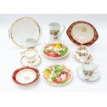 Collection of mid to late 20th Century bone china tea sets, including Crown Staffs, Royal Albert