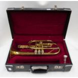 EX SCHOOL - A King 603 cornet, with case