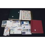 Stamp collection in three albums and loose, a worldwide range with a few interesting covers and