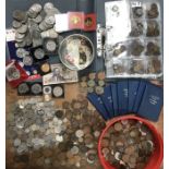 Large British Coin Collection. Includes a large number of Commemorative Crowns, a album of British