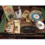 A mixed collectors lot plated teapot, Goebel bird figures, Whimsies, 19th Century Coalport, Nao