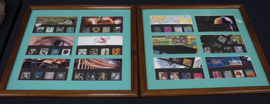 Collection of stamps, early covers, mint decimal GB, Millenium presented in frames - Image 2 of 3