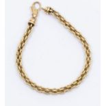 A 9ct gold fancy link bracelet, width approx 5mm, length 21cm, lobster clasp, total gross weight