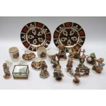 A collection of ceramics to include: Goebel figures of various children; Abbeydale "Chrysathemum"