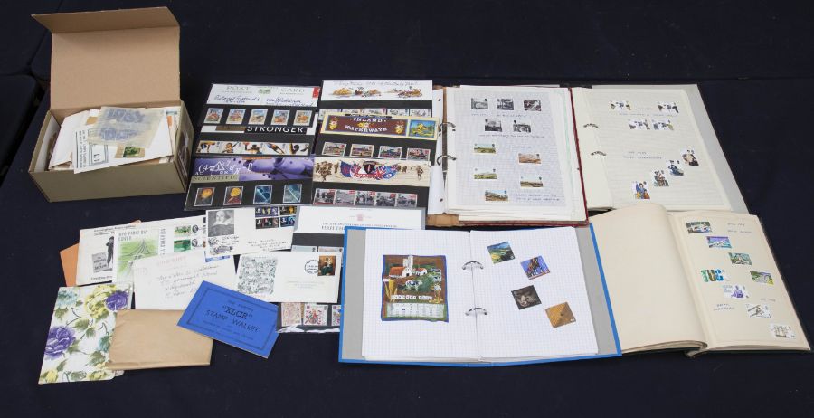 Collection of stamps, early covers, mint decimal GB, Millenium presented in frames