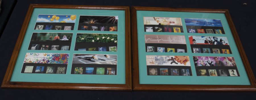 Collection of stamps, early covers, mint decimal GB, Millenium presented in frames - Image 3 of 3