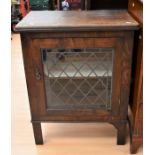 Reproduction Queen Ann chest of four drawers with drop handles in oak along side oak Georgian lead