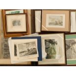 Collection of 18th- to 20th-century prints, topographical/architectural, predominantly relating to