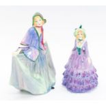 Two early 20th Century Royal Doulton figures to include:  1. Sweet Anne, HN1318, Registration no: