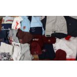 West Ham: A collection of assorted West Ham United clothing to include: coat, hats, scarf, gloves,