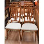 A set of six matching Koefoeds Hornslet Danish dining chairs including two carvers, marks to base