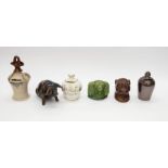 A collection of mid 19th and early 20th Century stone ware money boxes