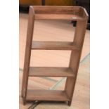 Pair of oak small book shelves