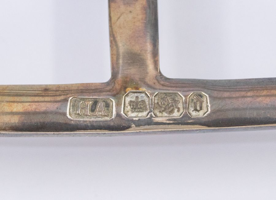 A Victorian silver seven bar toast rack, on four ball feet, hallmarked by Atkin Brothers, Sheffield, - Image 2 of 2