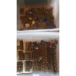 4 boxes of mixed figures metal and plastic including 2 big boxes of English Civil war, Napoleonic