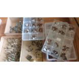 4 x boxes of Spanish Civil War metal figures and some planes. 1/72nd or equivalent scale.