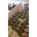 4 trays of Hinton Hunt and others French infantry, cavalry and artillery and some British infantry