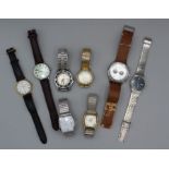 A lot of gentleman's wristwatches to include Bulova, Sicura, Corvette, Rotary Excaliber, Citizen,