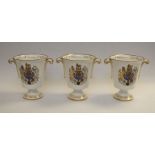 Three limited edition Spode Prince of Wales vases all in as new condition - factory mark to base