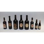 Bass; eight bottles of Ale to include Ratcliffe Ale 16th Dec 1869, Jubilee Strong Ale, Kings Ale Feb