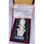 A Limited Edition parian bust of Lady Diana in presentation box